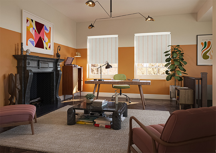 Zig Zag Stripe, Terracotta - Twist&Fit Roller Blind - Image 7